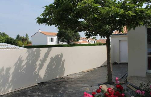 Mur de séparation - Salle de bains - Réalisation d'une extension à St Sébastien sur Loire