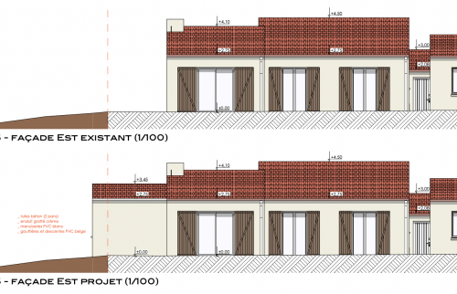 Plan du projet - Extension de 21 m² à Vertou