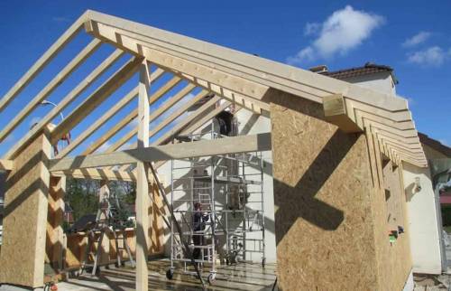 Ossature bois pour extension de maison Haguenau