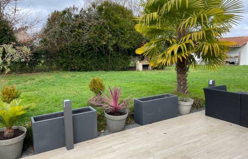 Création d'une terrasse parquet imitation bois à Vertou