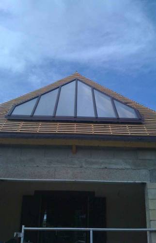 agrandissement avec construction charpente et couverture