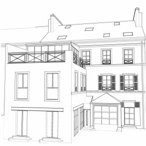 Extension toiture terrasse et véranda - Eric Maertens - La Maison Des Architectes