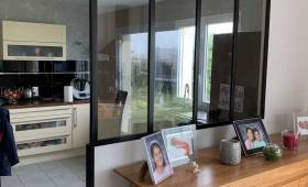 Mise en place d'une verrière aux Sorinières (44)