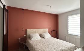 chambre après chambre parentale rénovée avec dressing sur mesure