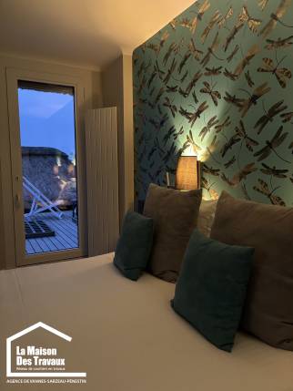 chambre avec acces terrasse exterieure