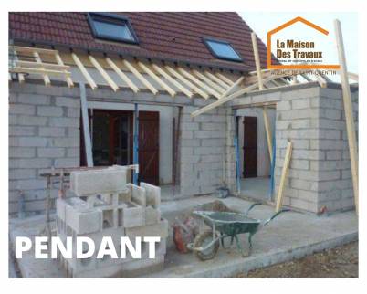 Travaux d'agrandissement de maison