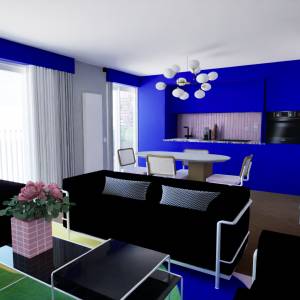 Salon rénové contemporain à Cannes - Fabienne Tricoire