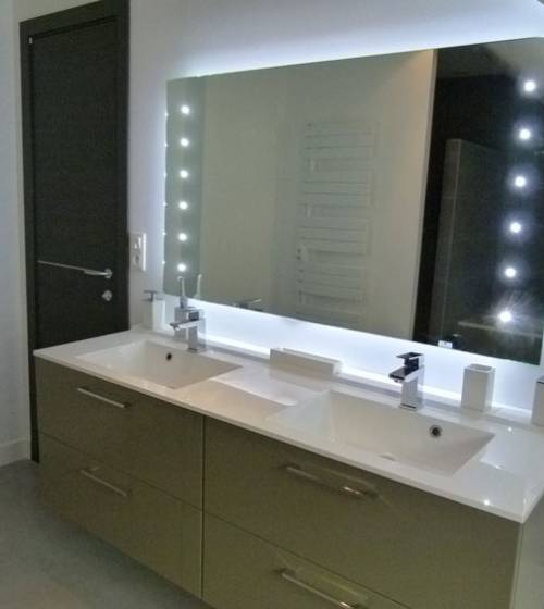 aménagement d'une salle de bain sous les combles