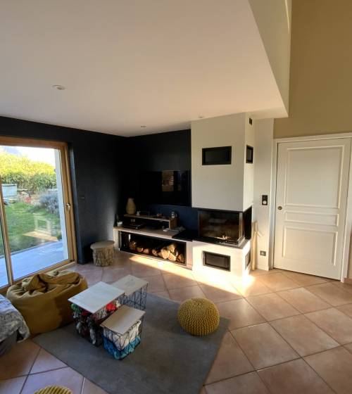 Création de cheminée Rénovation salon Fresne-sur-Loire 49123