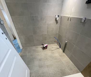 Création de douche à l'italienne