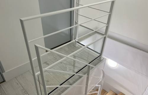 Le haut de l'escalier