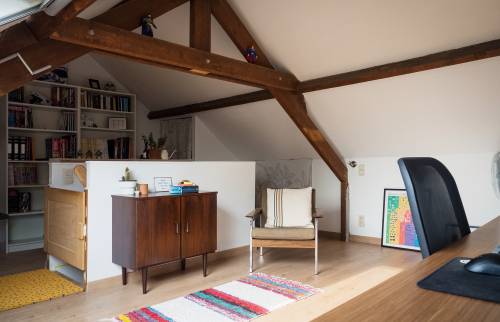 aménagement d'un bureau dans des combles