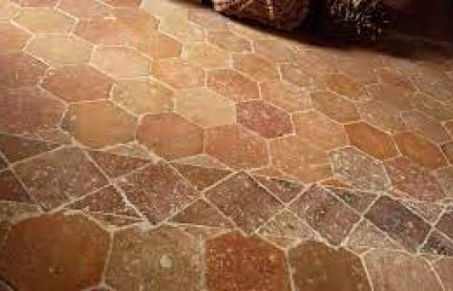 Carrelage tomettes ancienne après réstauration chaux hydraulique - Cergy-Pontoise - 95800 - - 