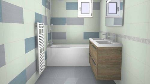 Modélisation 3D de la future salle de bain - Moissy-Cramayel 77550