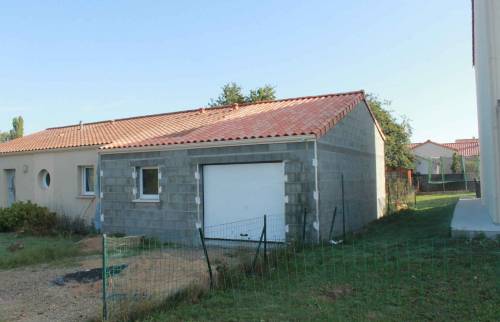 Travaux en cours - Construction d'un garage de 43 m² au Bignon (44)