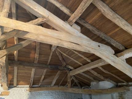 Rampants sous toiture et charpente traditionnelle avant travaux - Montauban 82000