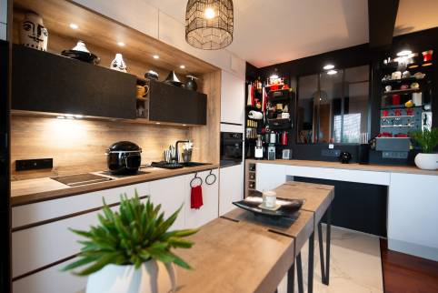 Rénovation de cuisine - cuisine moderne aménagée - Cholet 49