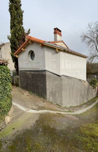 Création d'une extension en bois à Vertou - travaux en cours