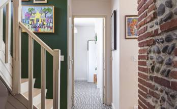 Escalier rénové avec un béton ciré 