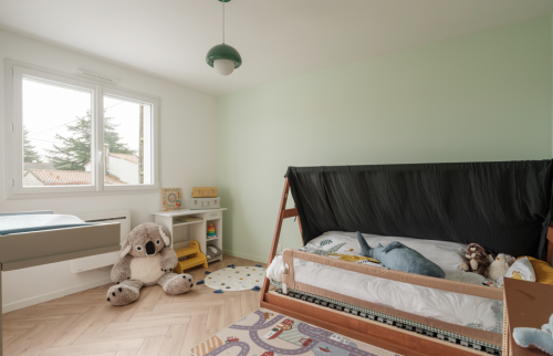 Surélévation de maison à Vertou pour créer un espace nuit (44120) - chambre 1