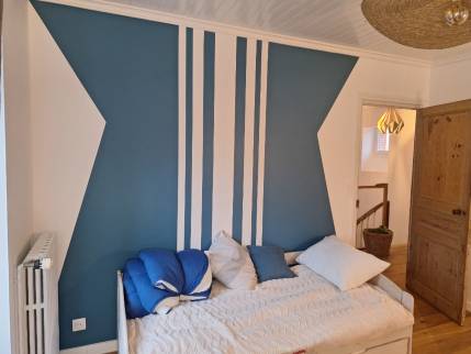 Chambre d'enfant avec décoration après travaux de rénovation de maison - Pornic 44210