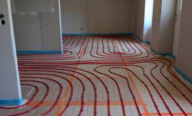 chauffage au sol pose maison bruz