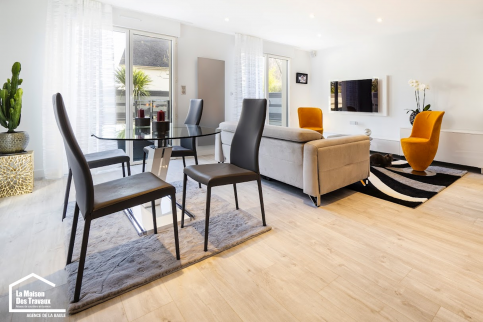 Pose d'un parquet chêne