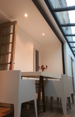 Agrandissement toit verre