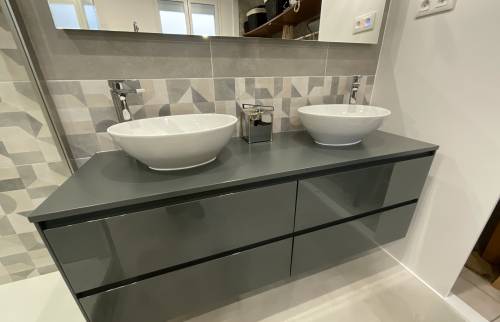 Rénovation salle de bain double vasque