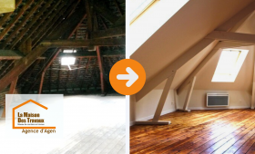 👉 Découvrez la transformation spectaculaire d’un grenier sombre en pièce lumineuse et chaleureuse. Un avant/après bluffant orchestré par La Maison Des Travaux Agen.