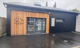 Création des extérieurs et lettrage parking 