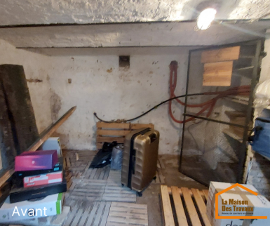 Rénovation cave avant