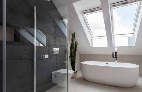 rénovation salle de bain avec fenêtre de toit Ancenis (44) 