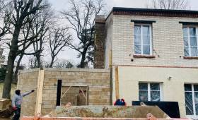 Construction de l'extension de maison - Pays Houdannais