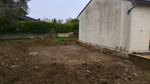 Travaux de terrassement pour un agrandissement de maison - Saint-Nauphary 82