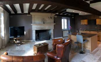 Pièce de vie après rénovation 