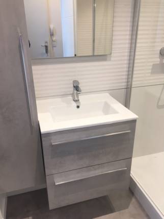 Rénovation de salle de bain - meuble vasque - Nantes 44