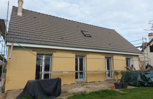 Laine de bois façade arrière