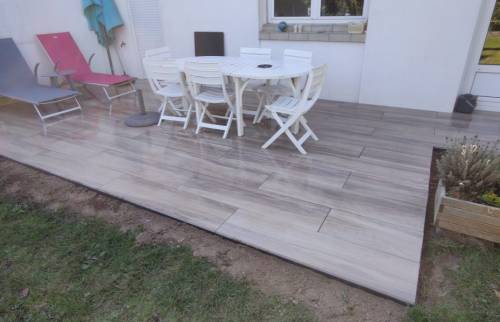 Terrasse sur plots