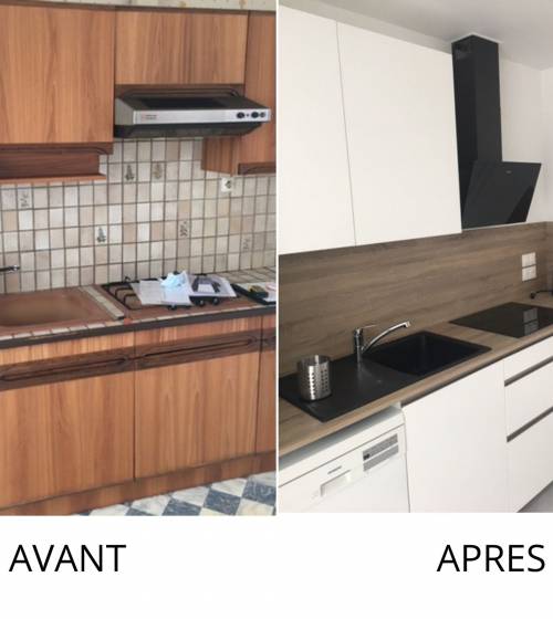 Cuisine dans une maison en rénovation - Nantes 44