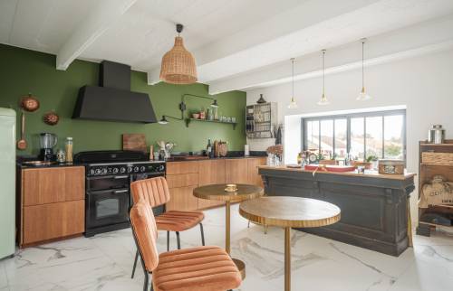 Surélévation d'une maison de 1900 pour créer une cuisine ouverte à Saint-Sébastien-sur-Loire-cuisine