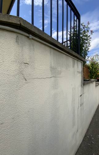 Fissures des murs avant rénovation