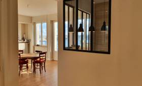 Réalisation de verrière aluminium pour une cuisine Saint-Malo Intra-Muros