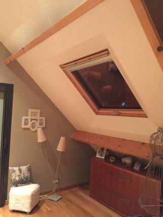 Aménagement de chambre sous toiture