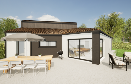 Surélévation - plan 3D projet