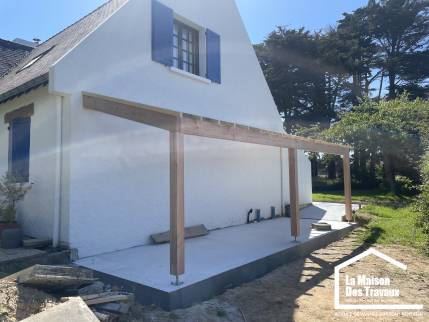 Structure bois preau construction Penestin
