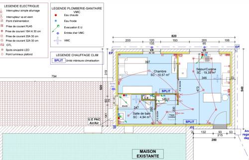 Plan agrandissement d'une maison La Maison Des Travaux Ales