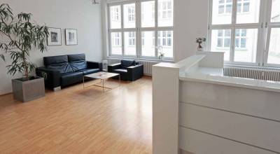 Espace d'accueil d'un cabine médical