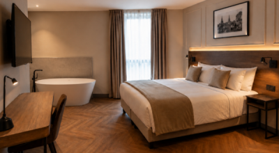 Chambre avec baignoire