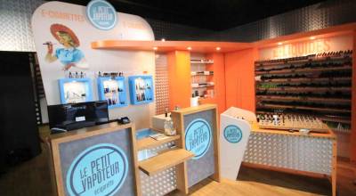 Aménagement d'un magasin de cigarette électronique 